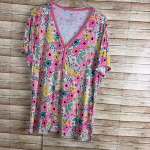 Little Sleepies Shirt Womens XXL Bamboo Viscose Long Sleeve Pajama Lounge Top